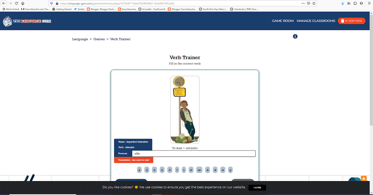 Review The Language Gym interactive site