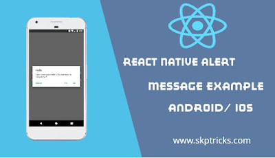 How to show an alert in React Native 