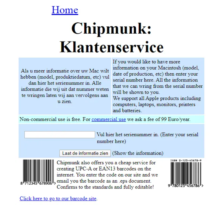 chipmunk klatenservice