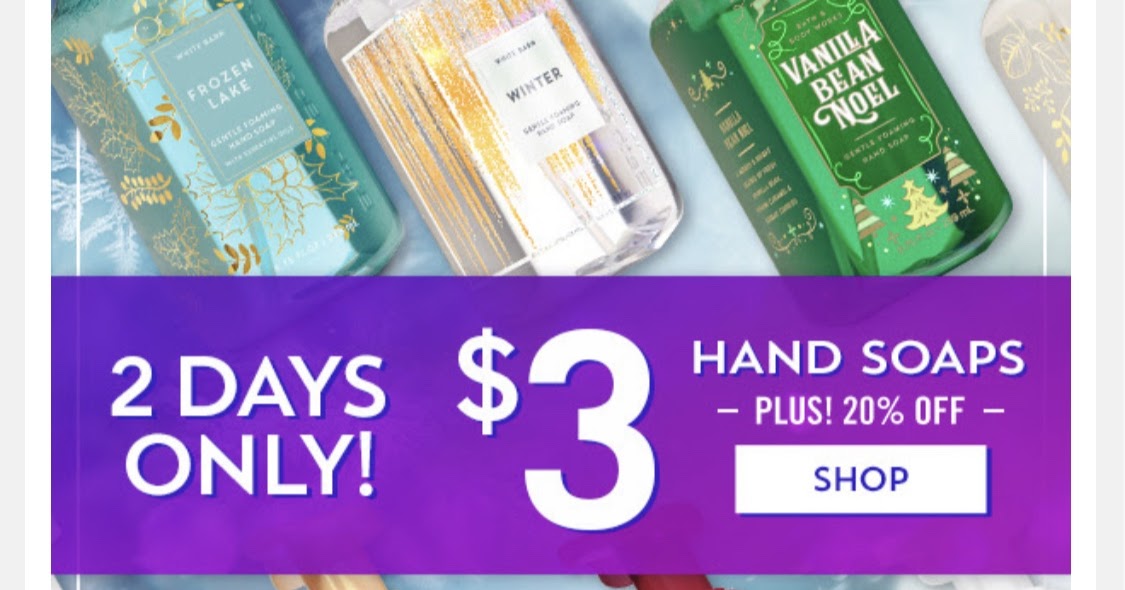 Life Inside the Page Bath & Body Works Today's Email November 6, 2019