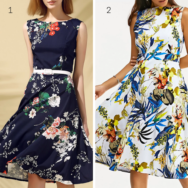 Wishlist Dresslily, floral Vintage Dresses, moda, fashion, vestidos florais, lojas internacinais,