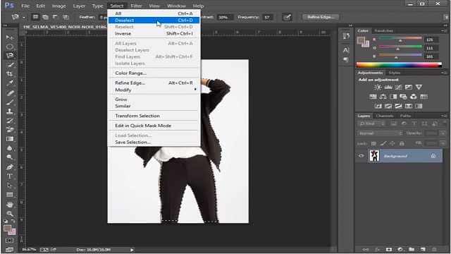 How to deselect in Photoshop