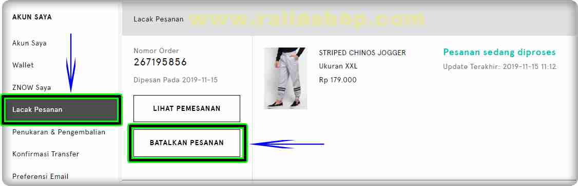 2021 Cara Membatalkan Pesanan Di Zalora Indonesia Sudah Belum Dibayar Raliashop