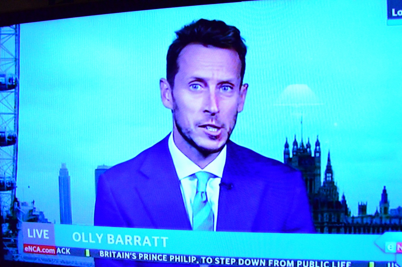 Reptilian news reporter