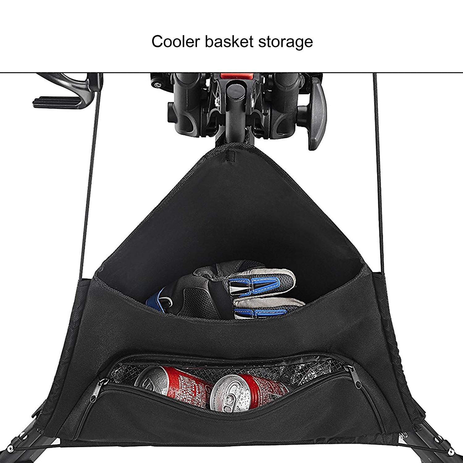 CaddyTek EZFold 3 Wheel Golf Push Cart,golf trolleydark grey with