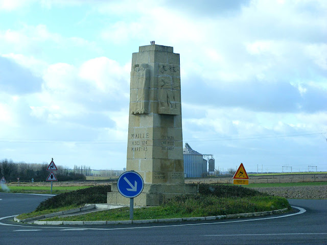 Memorial to the Maillé massacre, Indre et Loire, France. Photo by Loire Valley Time Travel.