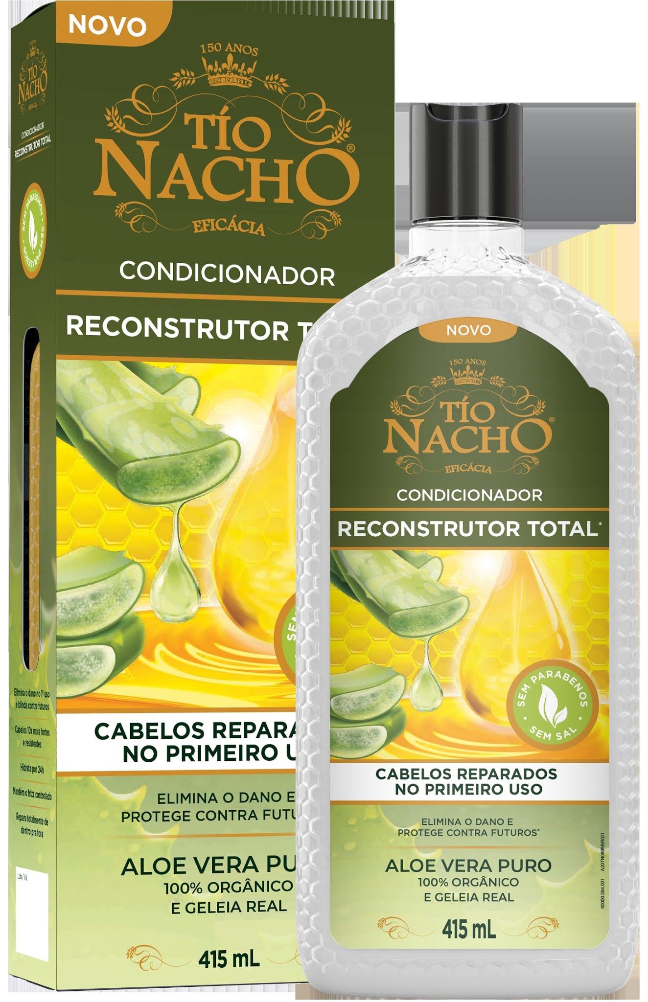 Tio Nacho lança linha Reconstrutor Total com Aloe Vera puro 100%