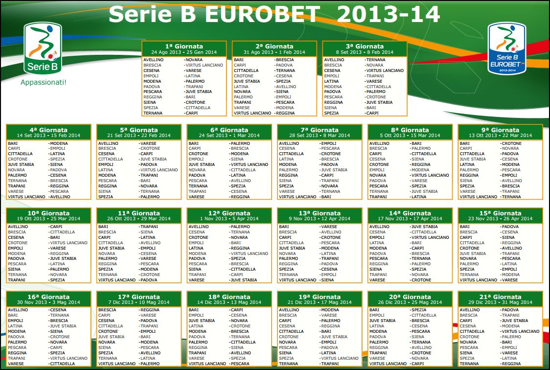calendario calcio serie a 2013/14