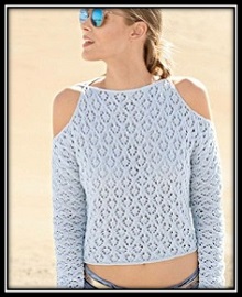 ажурный фоновый узор спицами (19) vyazanie spicami ajurnogo fonovogo uzora