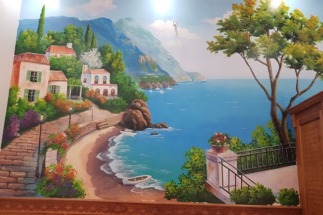 Vẽ tranh tường trang trí Resort tại côn đảo , Vũng Tàu