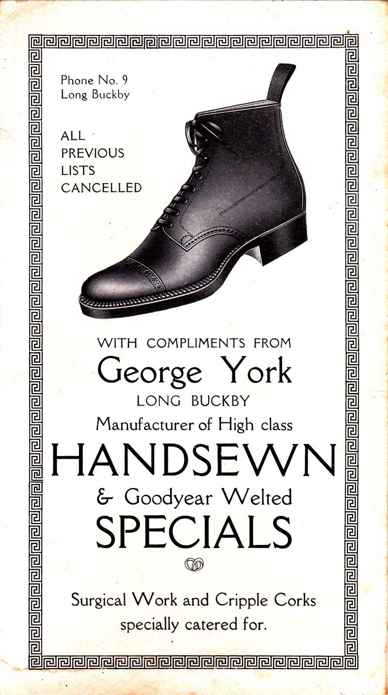 George York sales leaflet 1930s