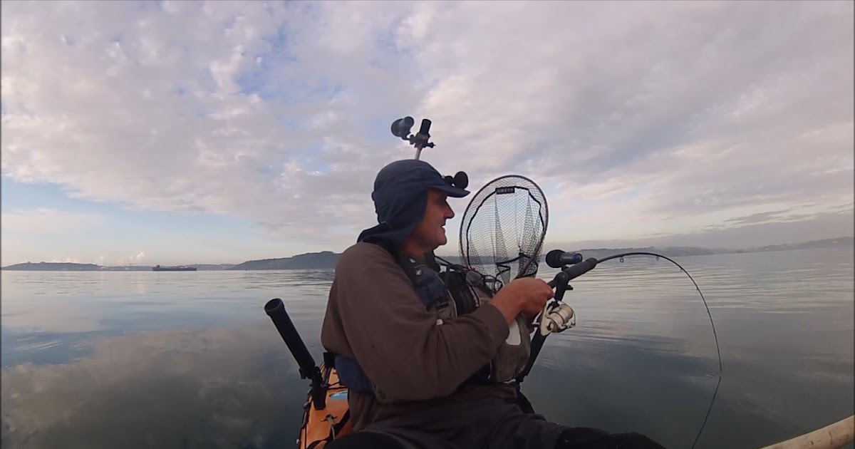 Cornish Shore and Kayak Fisherman Kayak Fishing Jumbo Mackerel