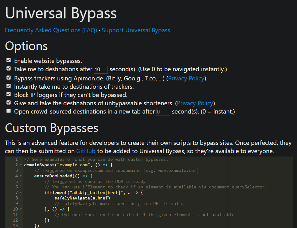 Untuk Universal Bypass ShortUrl Bisa Download > Disini