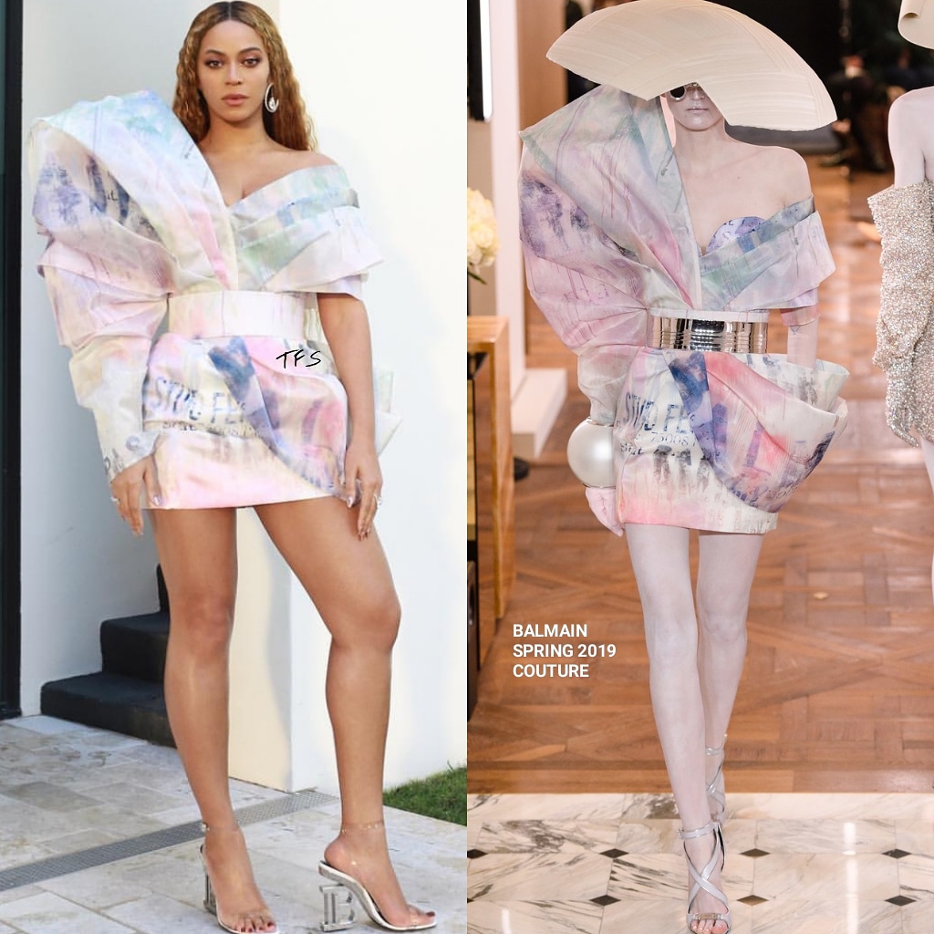 Dyrt Frivillig forberede Instagram Style: Beyonce in Balmain Couture at the RocNation Pre-Grammys  Brunch