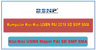 Download Kisi-Kisi USBN PAI 2019 SD SMP SMA