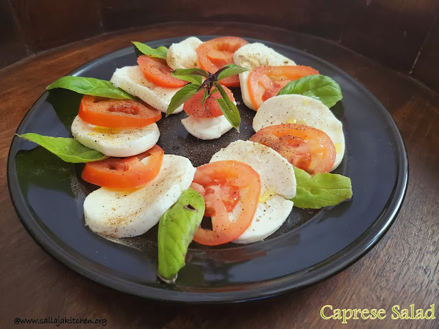 images of Caprese Salad Recipe / Sliced Tomato Mozzarella Salad - Easy Salad Recipes