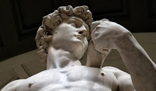 Michelangelo's sculpture of David, --- the perfect male body...