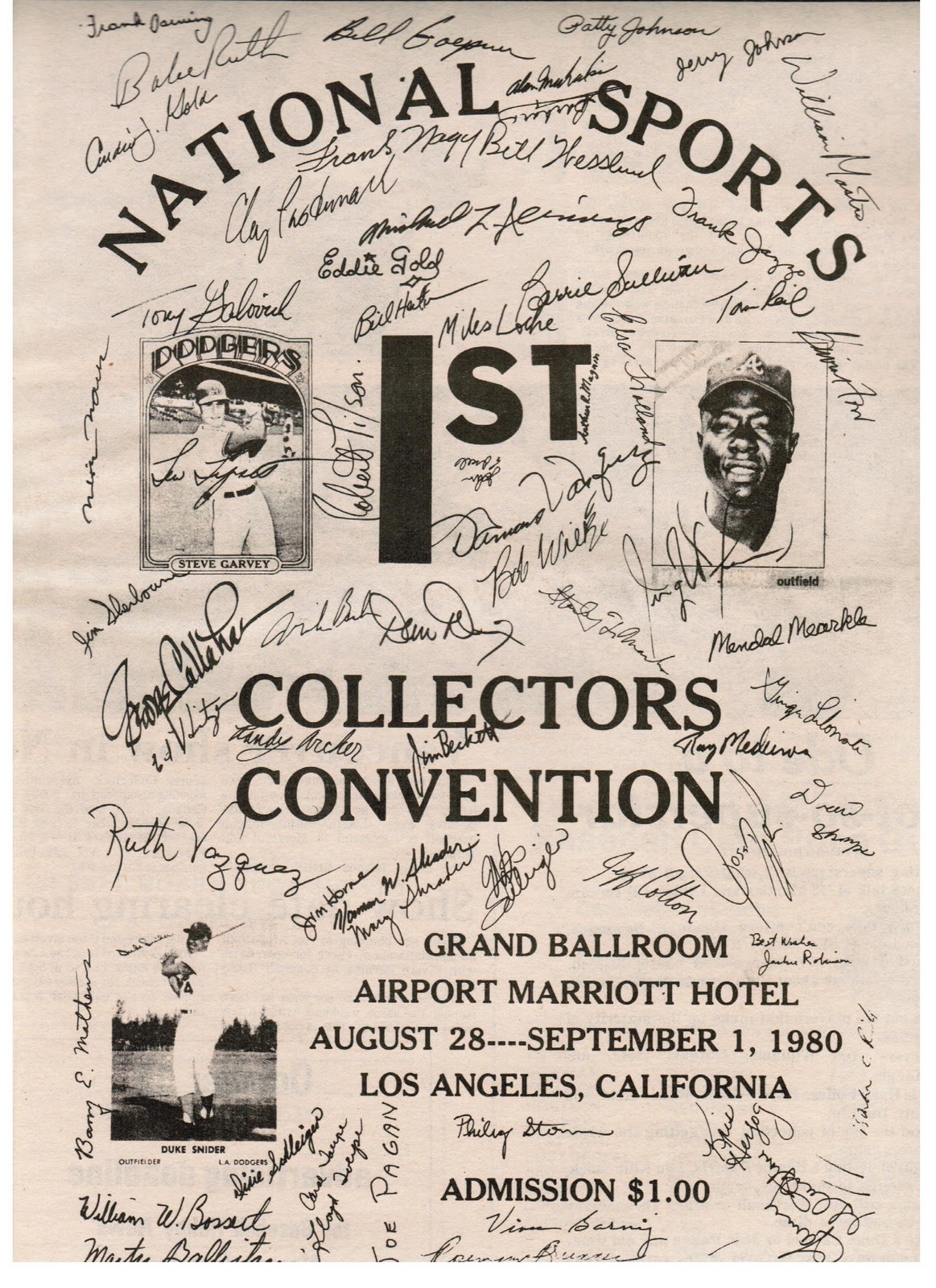 Barnstorming with Frank Barning Vintage autographs on first National