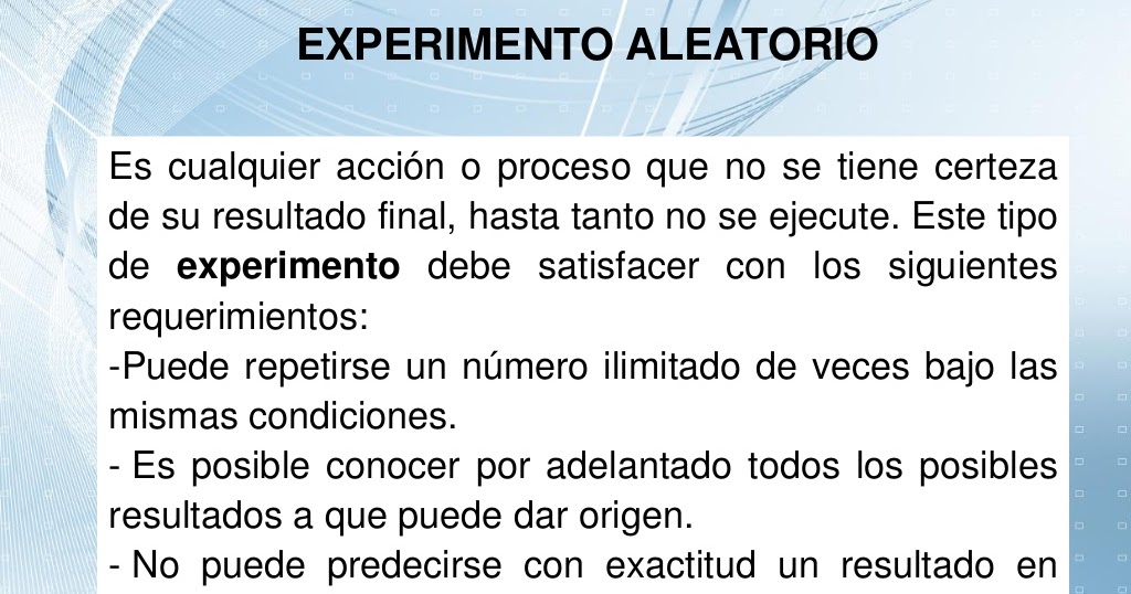 Diario de Jaime Pérez ¿Cuántos sucesos aleatorios tiene el espacio de sucesos aleatorios de un