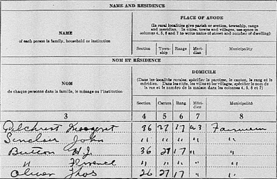 1926 census of Canada, Saskatchewan, district 20, sub-district 23, Rural Municipality of Fairview, p. 2, dwelling 11, family 11, Margaret Gilchrist; RG 31; digital images, Library and Archives Canada, Library and Archives Canada (www.bac-lac.gc.ca : accessed 24 Jan 2020); citing Library and Archives Canada, item no. 1018757.