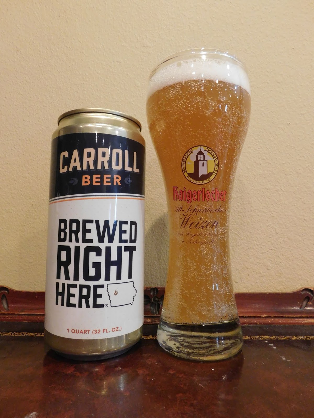 Doing Beer Justice Carroll Brewing Weissbier