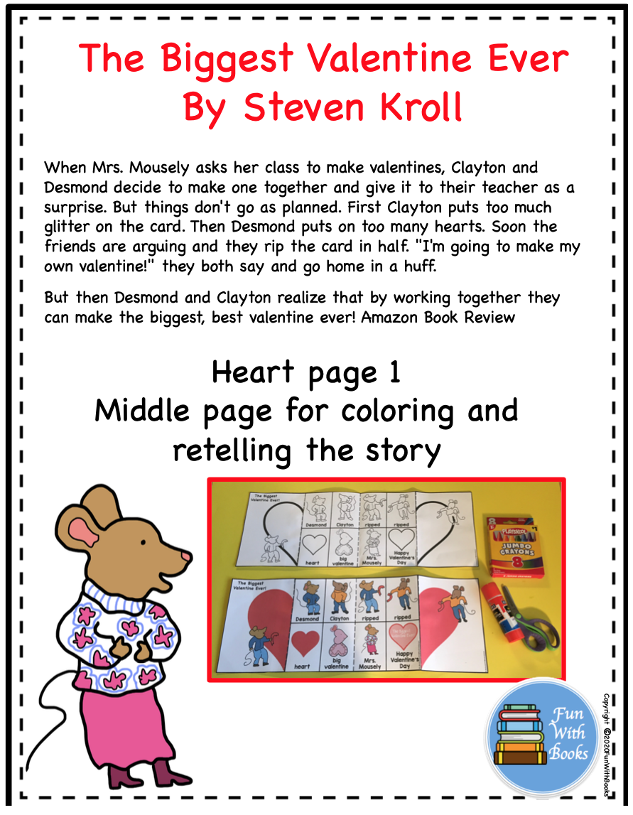 THE BIGGEST VALENTINE EVER BOOK CRAFT Book Units by Lynn