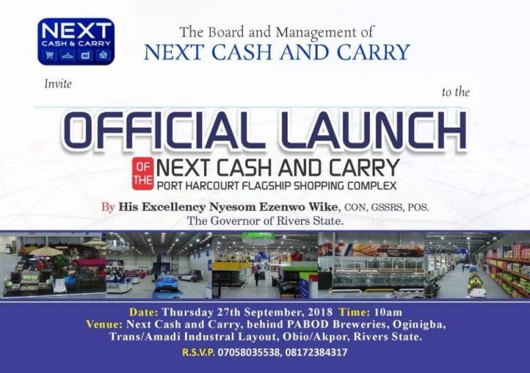 The Biggest Shopping Complex in Port Harcourt NEXT Cash & Carry to be