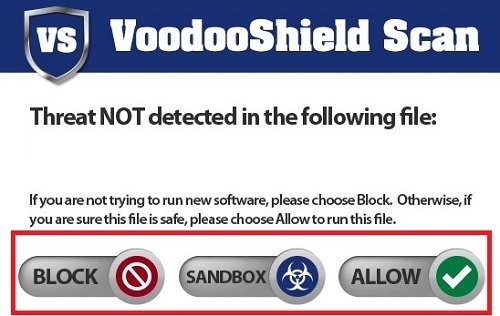 การตรวจสอบการป้องกันไวรัส VoodooShield