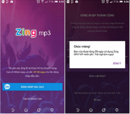 Tải Zing MP3 phiên bản mới nhất về máy điện thoại Android Miễn Phí c
