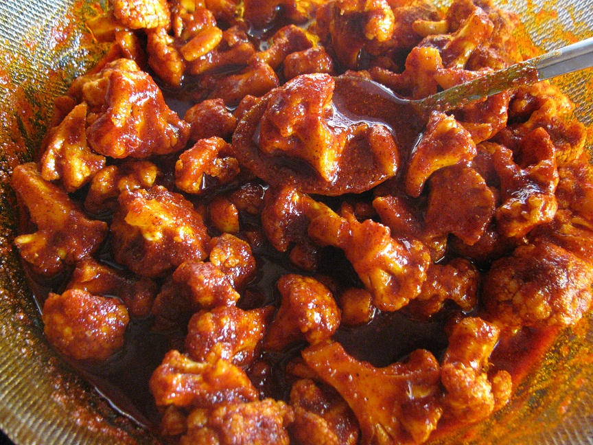 Food Slice Cauliflower Pickle Andhra Style