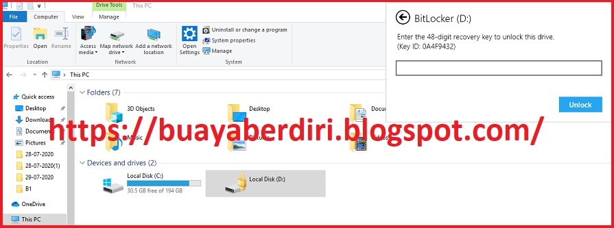 Cara Membuka Local Disk Yang Terkunci Bitlocker MERK HP