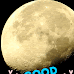 Good night gif message with the moon