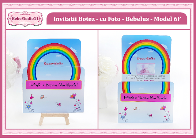 invitatii botez contur bebelus