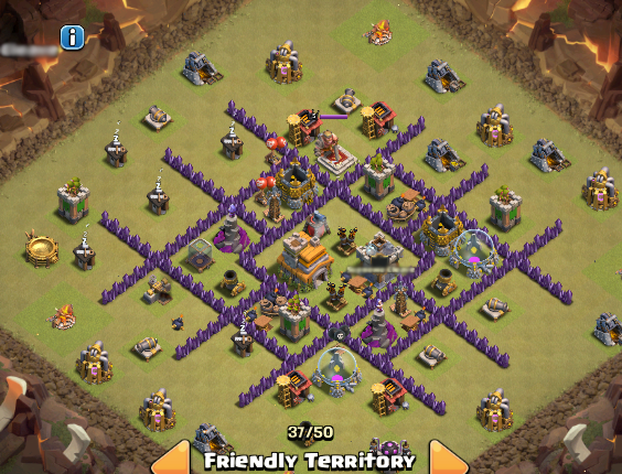 Base COC Town Hall (TH) 7 War Terkuat Dan Terbaru 2016 (Anti Naga