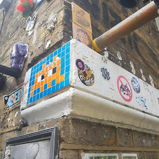 Invader LDN_24 on Brick Lane in London is worth 10 points Invader LDN_24 on Brick Lane in London