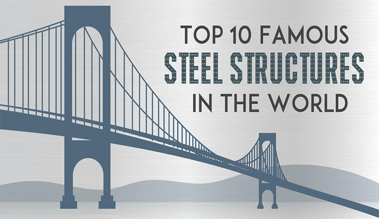 Top 10 Famous Steel Structures in The World #infographic