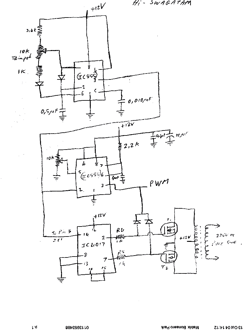 Modified Sine Wave Inverter Circuit with Waveform Images Verified