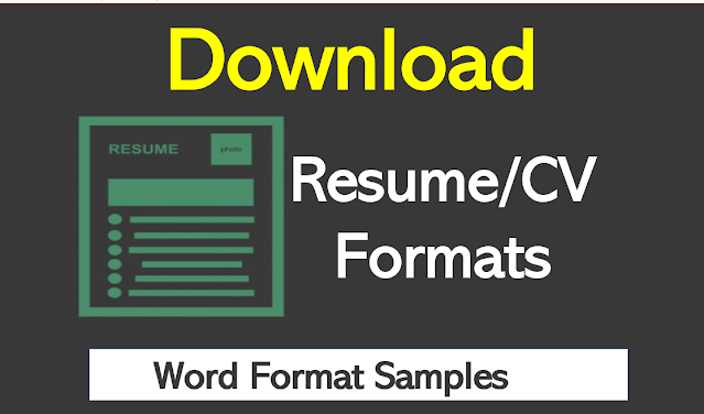 Download Simple CV Format