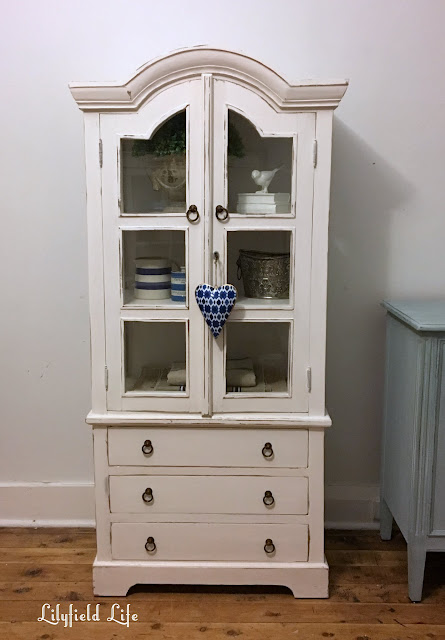 White painted cabinet ASCP Pure White LilyfieldLife