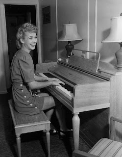 Carole Landis Playing The Piano