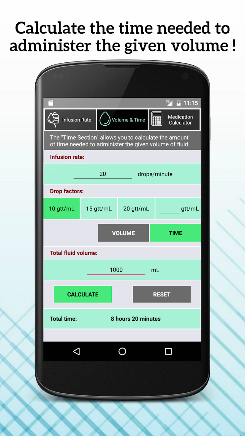 IV Calculator Infusion, Dosage, Drug, & Drip Rate iMedical Apps
