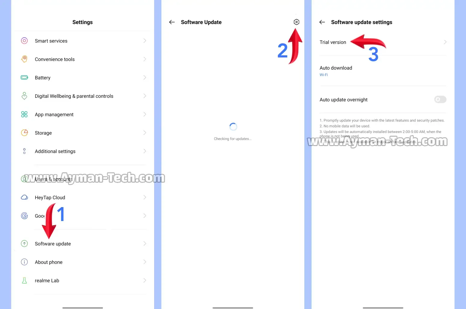 كيفية تحديث الهاتف إلى Realme UI 3 التسجيل في برنامج اندرويد 12 هواتف ريلمي
