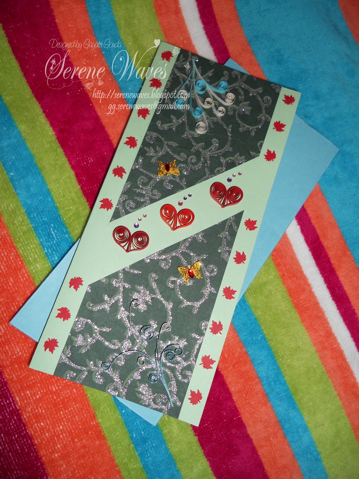 Serene Waves: 3 Hearts, Swirls and punched Maple leaves - a gorgeous ...