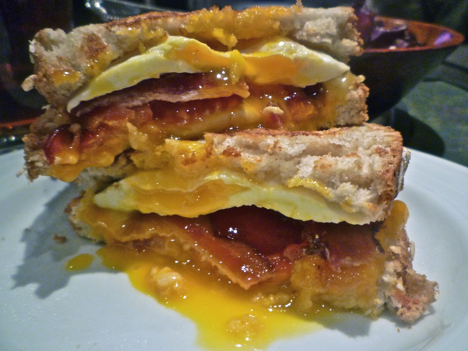 What's Baking in the Barbershop?!: Grilled Cheese Sandwich with Bacon