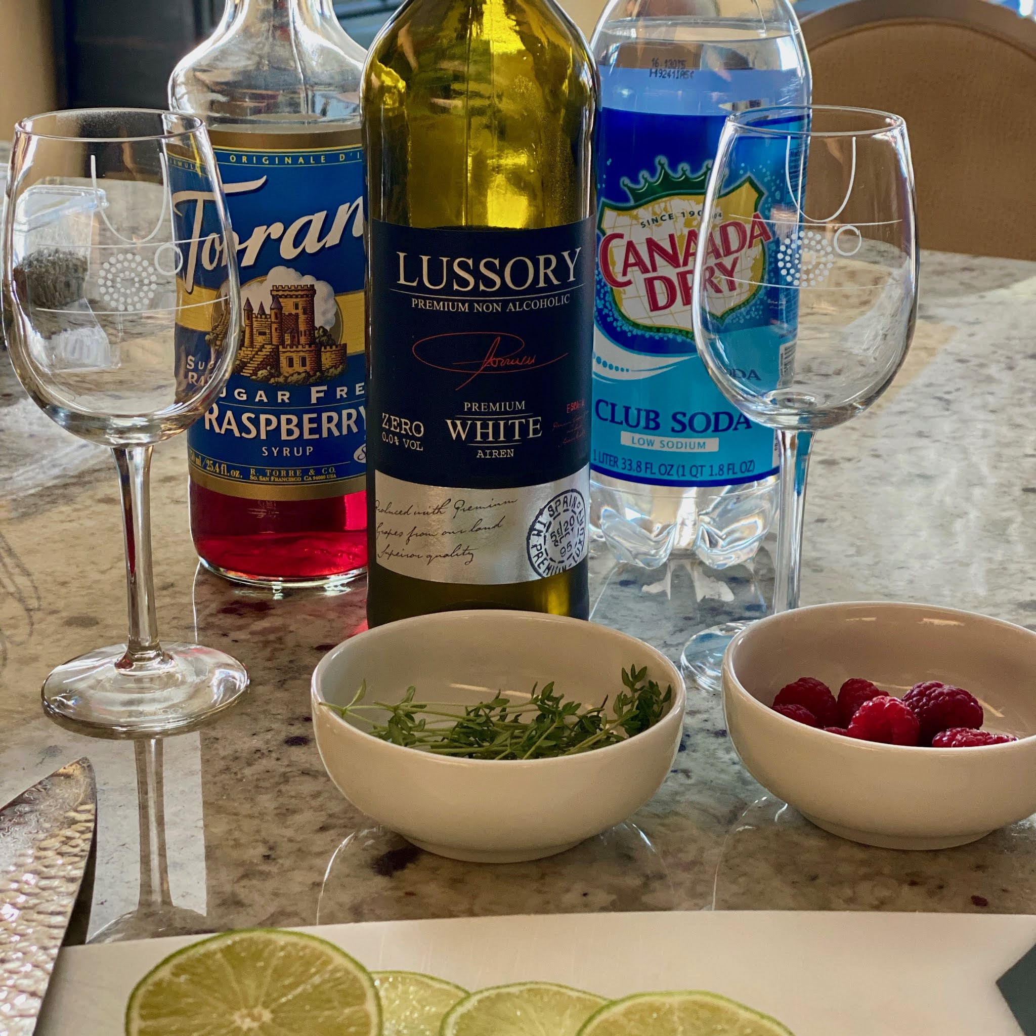 White Wine “Kir” Spritzer…A Refreshing Light & Healthy Summertime