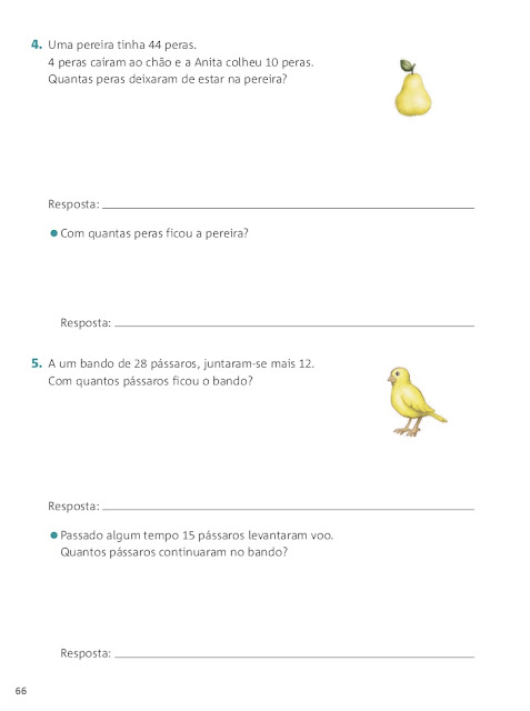 fichas de trabalho 1 ano matematica