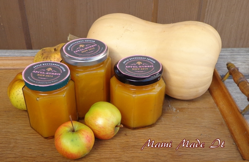 Mami Made It: Apple-Butternut Squash Jam - Apfel-Kürbis Marmelade