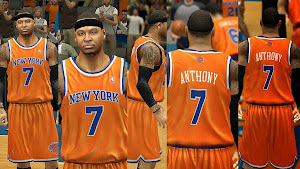 NBA 2k14 New York Knicks Jersey Patch Pack - Orange