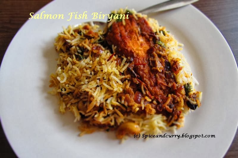 Spice and Curry Salmon Fish Biryani and about million hits