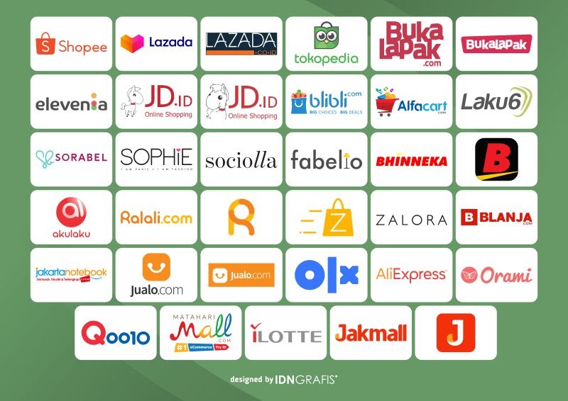 Download Logo Online Shop Indonesia Pack Terbaru IDN GRAFIS